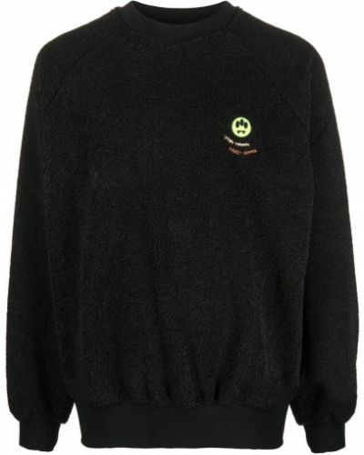 Brodert sweatshirt Barrow svart