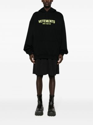 Jersey hoodie mit print Vetements