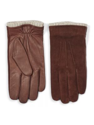 Rękawiczki skórzane Howard London brązowe