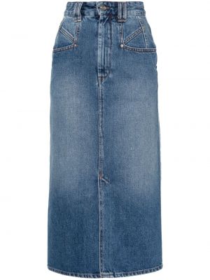Džínsová sukňa Isabel Marant modrá