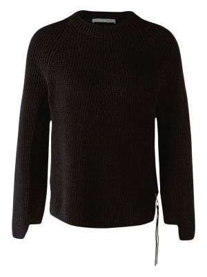 Пуловер Oui черно