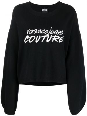 Laza szabású hímzett szvetter Versace Jeans Couture