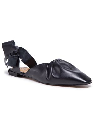 Kokvilnas sandales ar apdruku Quazi melns
