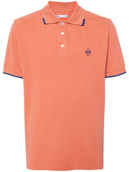 Poloshirt med broderier Jacob Cohën orange