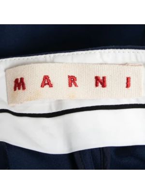 Falda de algodón Marni Pre-owned azul