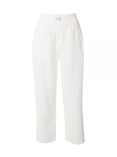 Voľné priliehavé nohavice Calvin Klein Underwear biela