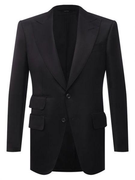 Пиджак из вискозы Tom Ford черный