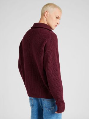 Pull col roulé Weekday bordeaux