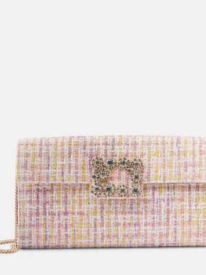 Clutch somiņa Roger Vivier rozā