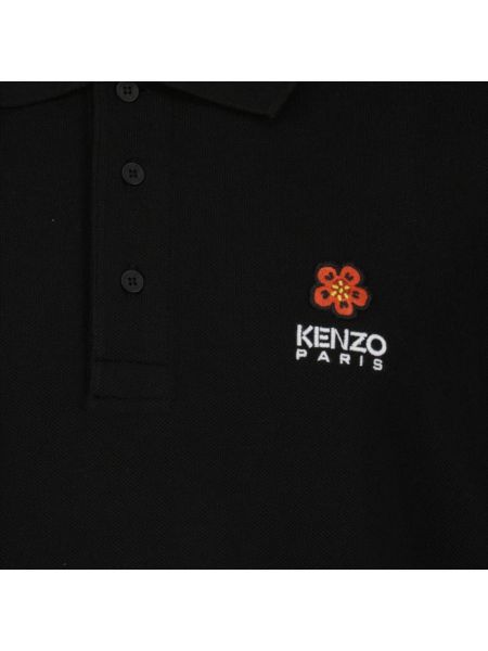 Polo de flores clásico Kenzo negro