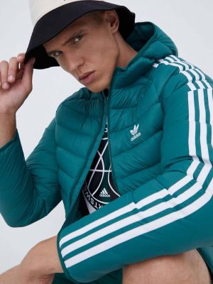Téli kabát Adidas Originals zöld