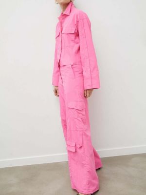 Pantaloni cu talie înaltă 2ndday roz
