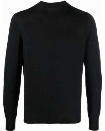 Džemper s okruglim izrezom Barba crna