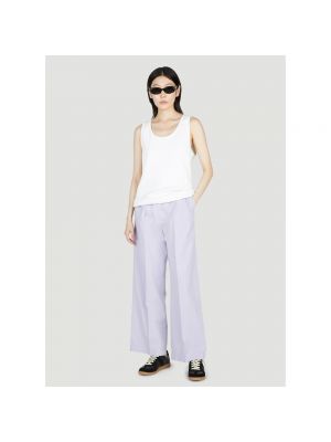 Pantalones de algodón A.p.c. violeta