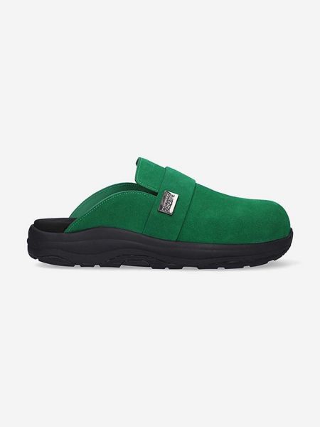 Papuci din piele Suicoke verde