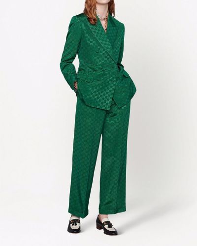 Jacquard blazer Gucci grün