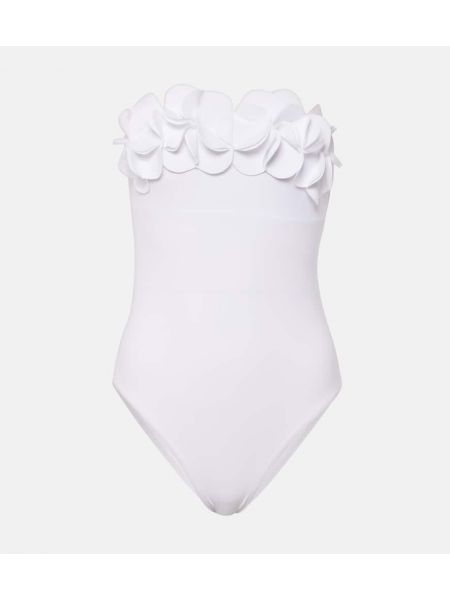 Gėlėtas maudymosi kostiumėlis Karla Colletto balta