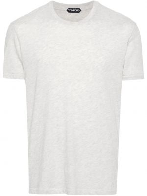 Haftowana koszulka Tom Ford szara