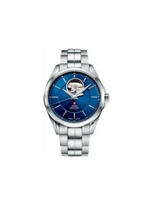 Синие водонепроницаемые часы Swiss Military By Chrono
