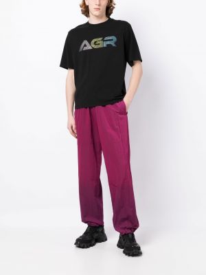 T-krekls ar apdruku Agr melns