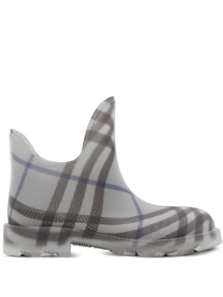 Čevlji do gležnjev s karirastim vzorcem Burberry siva