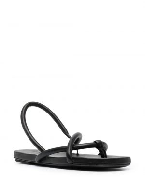 Kožené sandály s otevřenou patou Marsèll černé