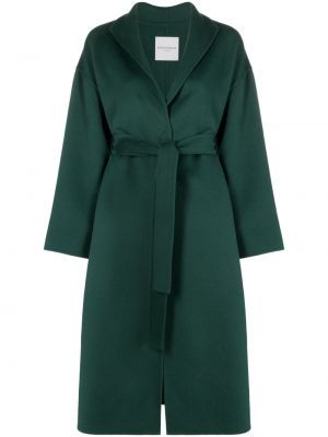 Vlněný kabát Ermanno Firenze zelený