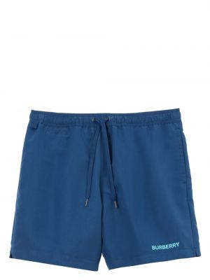 Shorts à imprimé Burberry bleu