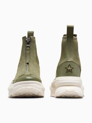 Csillag mintás bőr sneakers Converse zöld