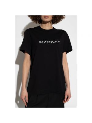 Polo de algodón con estampado Givenchy negro
