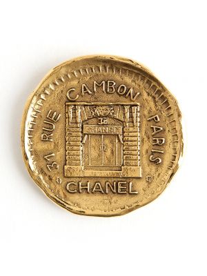 Broszka Chanel Vintage żółta