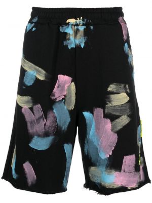 Bermuda kratke hlače z abstraktnimi vzorci Barrow črna