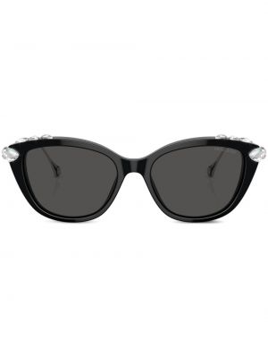 Sonnenbrille mit kristallen Swarovski schwarz