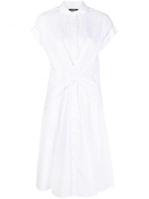 Mini robe avec manches courtes Lauren Ralph Lauren blanc