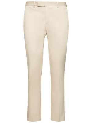 Pantalones de algodón Pt Torino beige