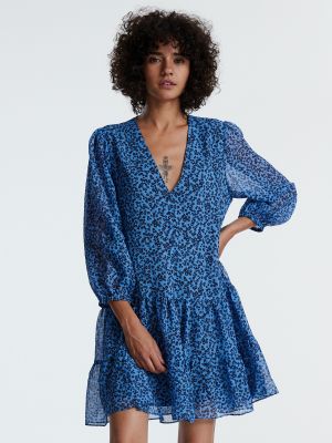 Košeľové šaty Edited modrá