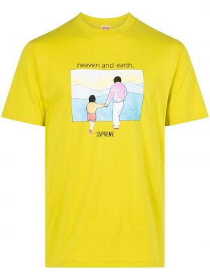 Тениска Supreme жълто