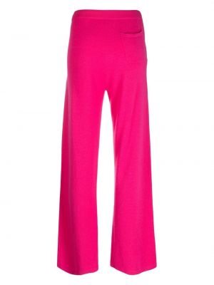 Spodnie z kaszmiru Chinti & Parker różowe