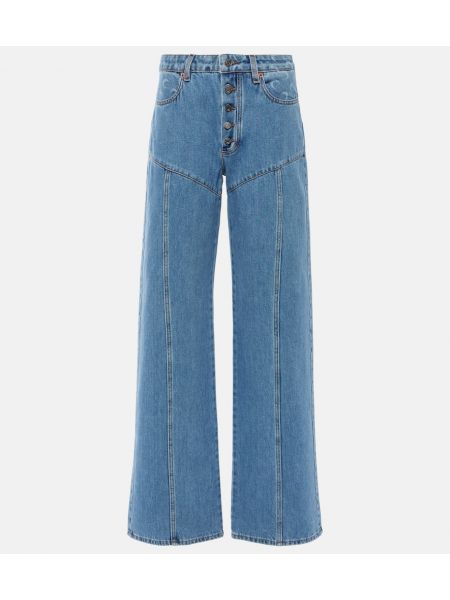 Høy midje flare jeans Marine Serre blå