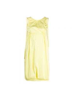 Sukienka midi bez rękawów Max Mara żółta