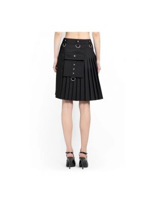 Mini falda de lana de lana mohair Givenchy negro