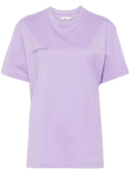 Bombažna majica Pangaia vijolična