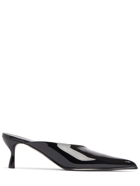 Mules de charol Lanvin negro