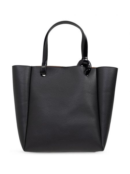 Læder shopping bag Jw Anderson sort