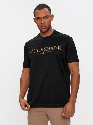 Marškinėliai Paul&shark juoda