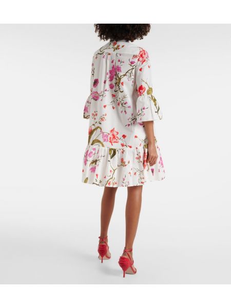 Pamučna haljina s cvjetnim printom Erdem