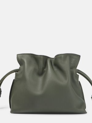 Usnjena pisemska torbica Loewe zelena