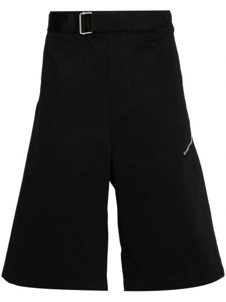 Pamučne bermuda kratke hlače Oamc crna