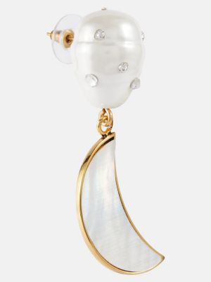 Σκουλαρίκια με μαργαριτάρια Erdem λευκό
