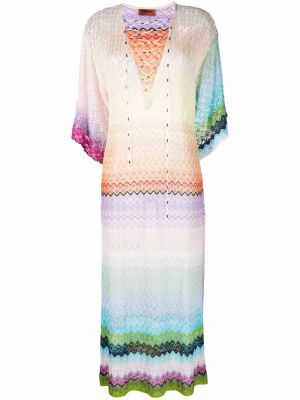 V-hals dress Missoni hvit